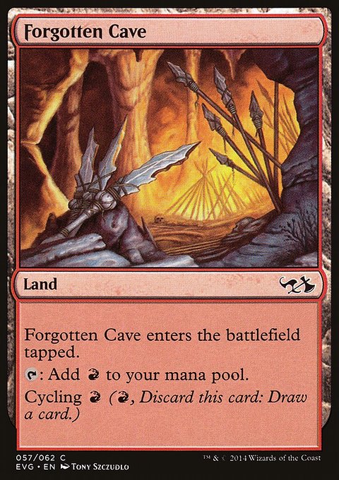 Forgotten Cave, Duel Decks Anthology: Elves vs. Goblins #57, Magic: The Gathering card