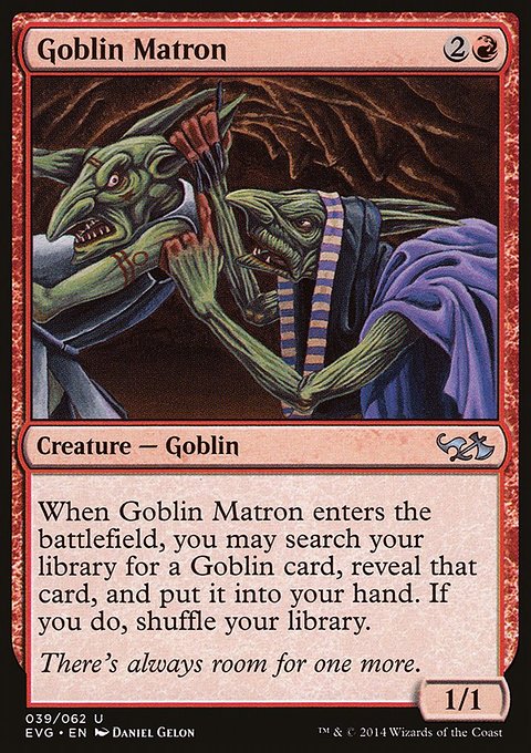Goblin Matron, Duel Decks Anthology: Elves vs. Goblins #39, Magic: The Gathering card