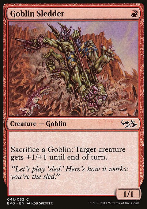Goblin Sledder, Duel Decks Anthology: Elves vs. Goblins #41, Magic: The Gathering card