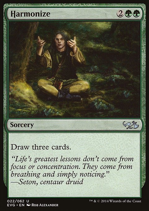 Harmonize, Duel Decks Anthology: Elves vs. Goblins #22, Magic: The Gathering card
