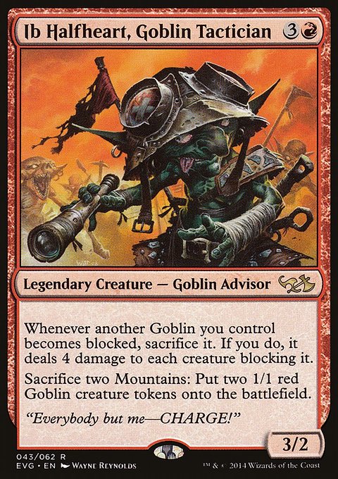 Ib Halfheart, Goblin Tactician, Duel Decks Anthology: Elves vs. Goblins #43, Magic: The Gathering card