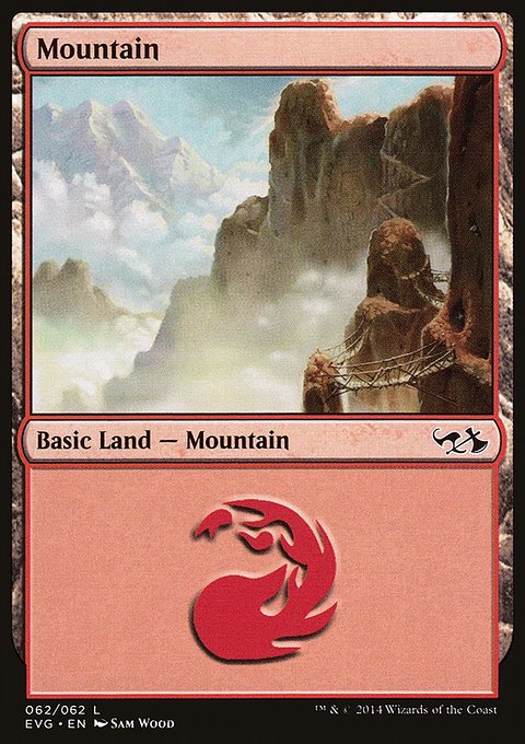 Mountain, Duel Decks Anthology: Elves vs. Goblins #62, Magic: The Gathering card