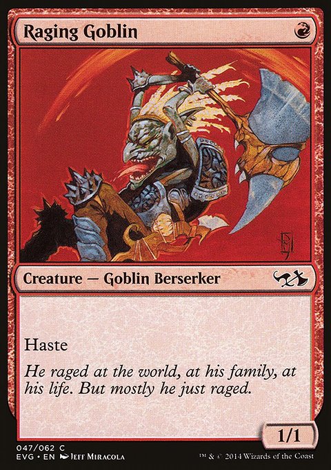 Raging Goblin, Duel Decks Anthology: Elves vs. Goblins #47, Magic: The Gathering card