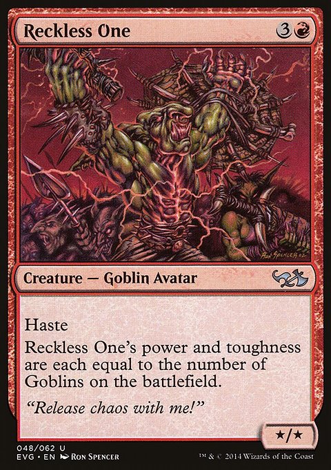 Reckless One, Duel Decks Anthology: Elves vs. Goblins #48, Magic: The Gathering card