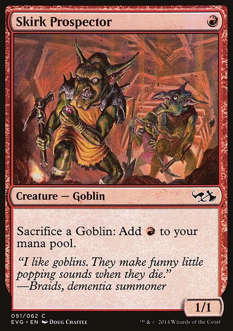 Skirk Prospector, Duel Decks Anthology: Elves vs. Goblins #51, Magic: The Gathering card