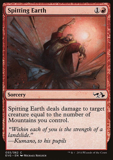 Spitting Earth, Duel Decks Anthology: Elves vs. Goblins #55, Magic: The Gathering card