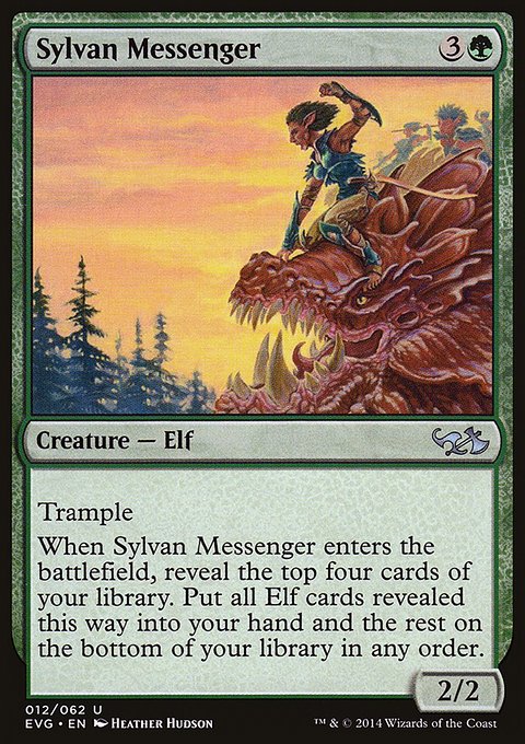 Sylvan Messenger, Duel Decks Anthology: Elves vs. Goblins #12, Magic: The Gathering card
