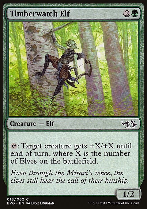Timberwatch Elf, Duel Decks Anthology: Elves vs. Goblins #13, Magic: The Gathering card