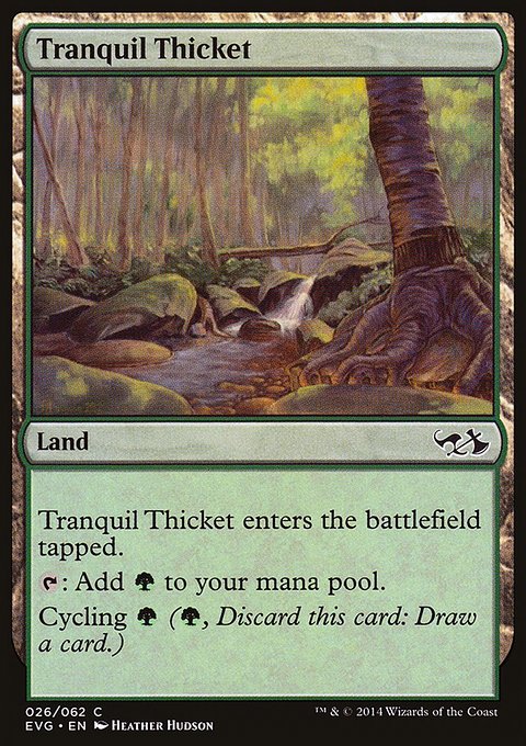 Tranquil Thicket, Duel Decks Anthology: Elves vs. Goblins #26, Magic: The Gathering card