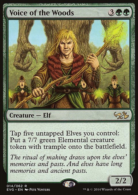 Voice of the Woods, Duel Decks Anthology: Elves vs. Goblins #14, Magic: The Gathering card