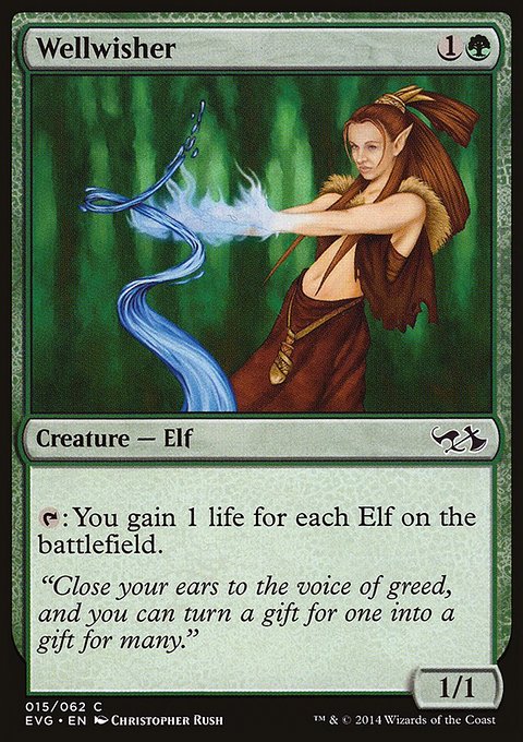 Wellwisher, Duel Decks Anthology: Elves vs. Goblins #15, Magic: The Gathering card