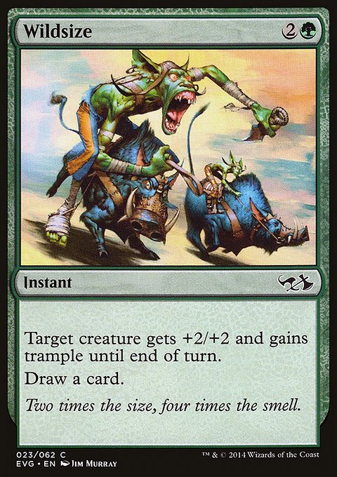 Wildsize, Duel Decks Anthology: Elves vs. Goblins #23, Magic: The Gathering card