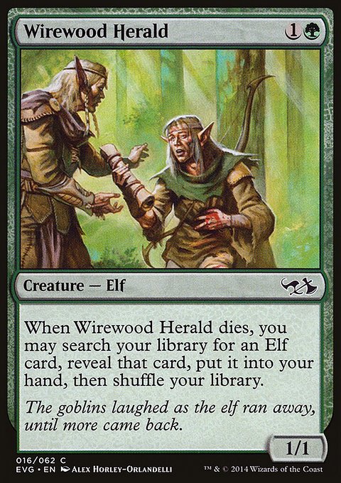 Wirewood Herald, Duel Decks Anthology: Elves vs. Goblins #16, Magic: The Gathering card