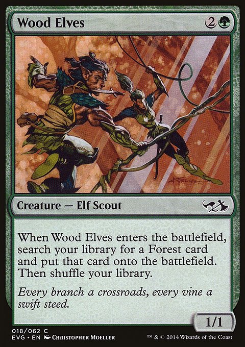 Wood Elves, Duel Decks Anthology: Elves vs. Goblins #18, Magic: The Gathering card
