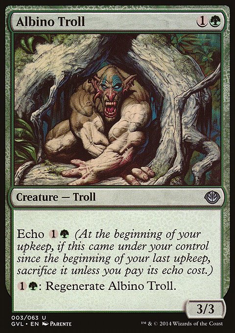 Albino Troll, Duel Decks Anthology: Garruk vs. Liliana #3, Magic: The Gathering card