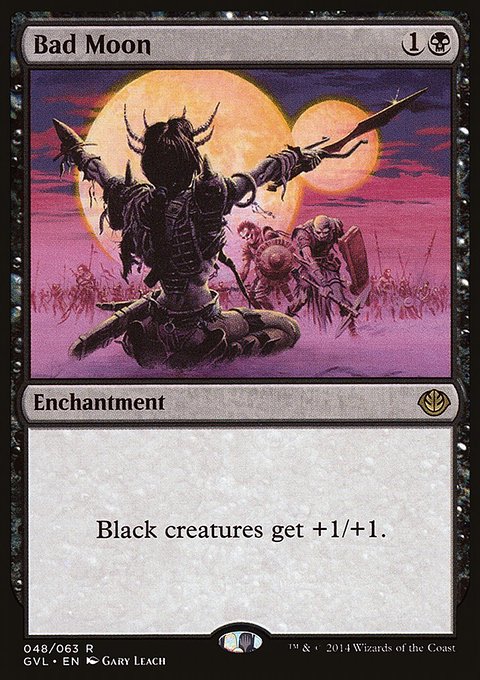 Bad Moon, Duel Decks Anthology: Garruk vs. Liliana #48, Magic: The Gathering card