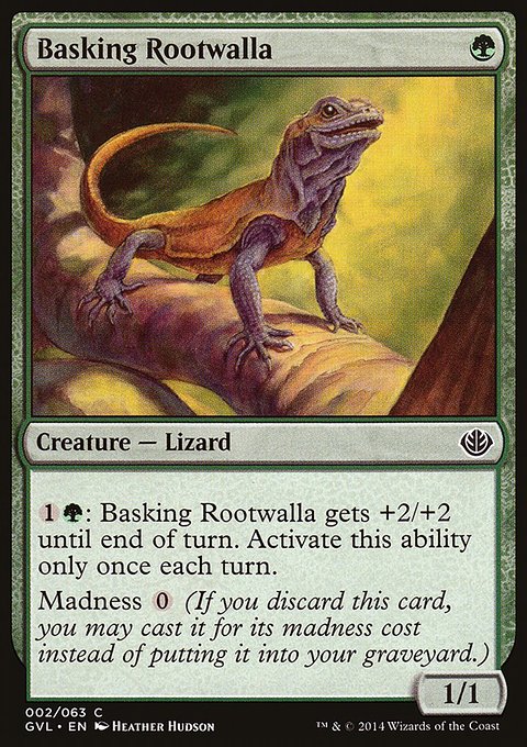 Basking Rootwalla, Duel Decks Anthology: Garruk vs. Liliana #2, Magic: The Gathering card