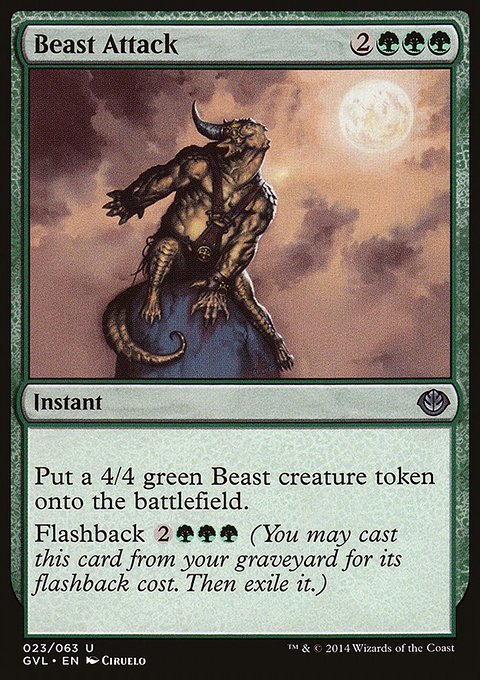 Beast Attack, Duel Decks Anthology: Garruk vs. Liliana #23, Magic: The Gathering card