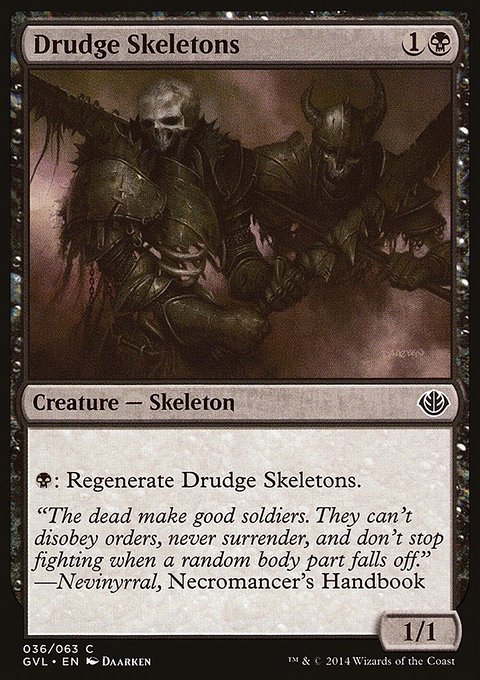 Drudge Skeletons, Duel Decks Anthology: Garruk vs. Liliana #36, Magic: The Gathering card