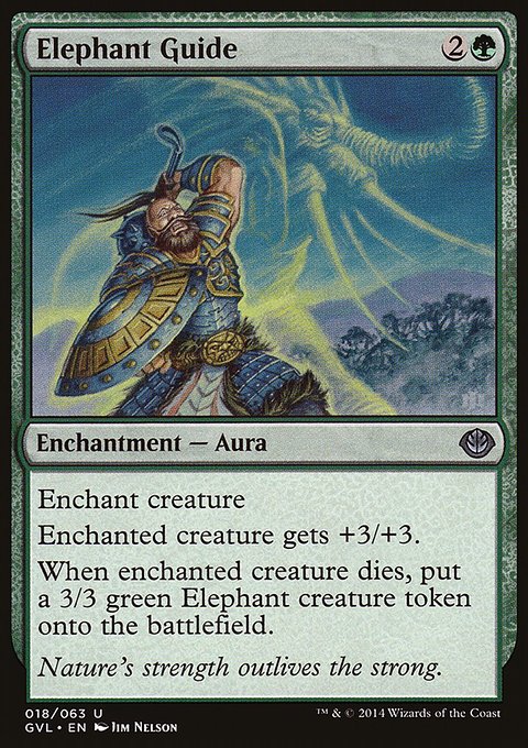 Elephant Guide, Duel Decks Anthology: Garruk vs. Liliana #18, Magic: The Gathering card
