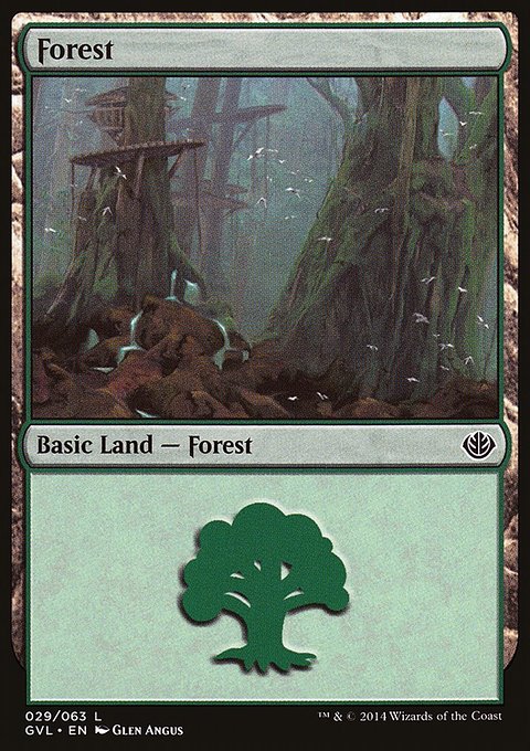 Forest, Duel Decks Anthology: Garruk vs. Liliana #29, Magic: The Gathering card