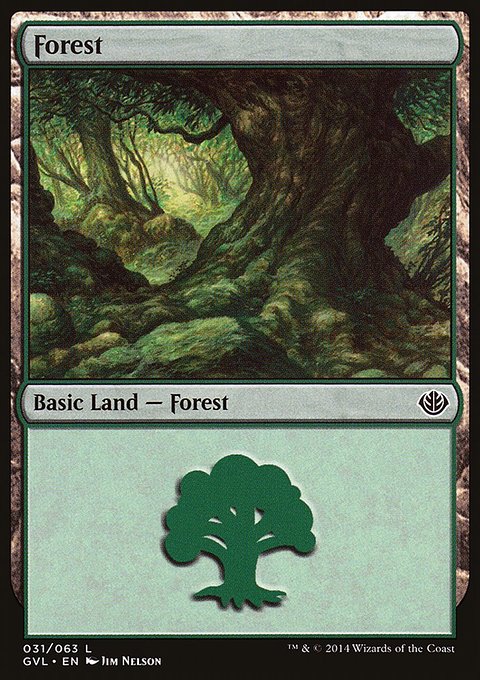 Forest, Duel Decks Anthology: Garruk vs. Liliana #31, Magic: The Gathering card
