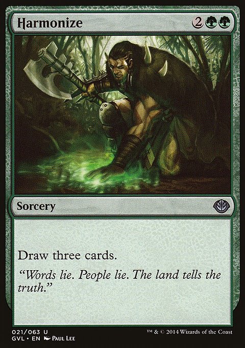 Harmonize, Duel Decks Anthology: Garruk vs. Liliana #21, Magic: The Gathering card