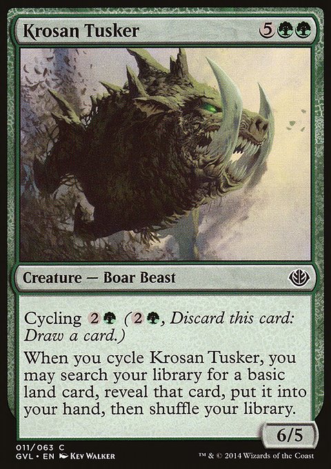 Krosan Tusker, Duel Decks Anthology: Garruk vs. Liliana #11, Magic: The Gathering card