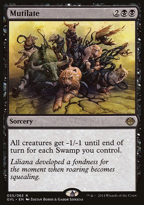 Mutilate, Duel Decks Anthology: Garruk vs. Liliana #55, Magic: The Gathering card