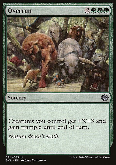 Overrun, Duel Decks Anthology: Garruk vs. Liliana #24, Magic: The Gathering card