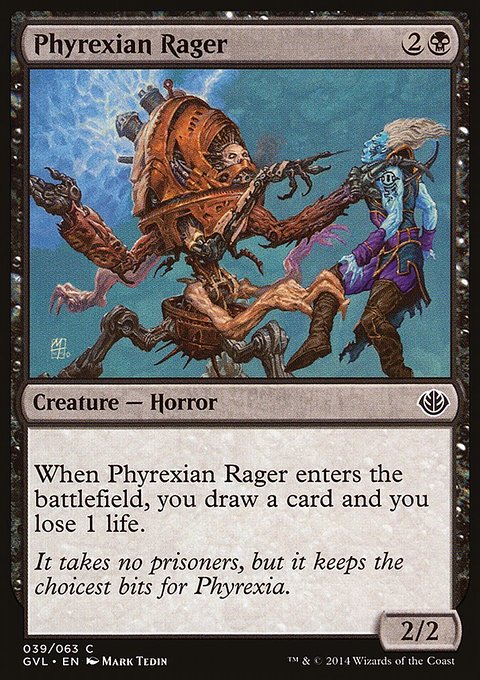 Phyrexian Rager, Duel Decks Anthology: Garruk vs. Liliana #39, Magic: The Gathering card