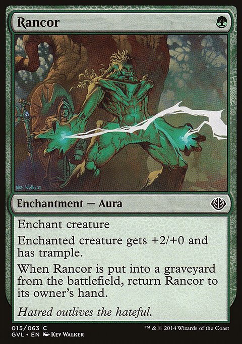 Rancor, Duel Decks Anthology: Garruk vs. Liliana #15, Magic: The Gathering card