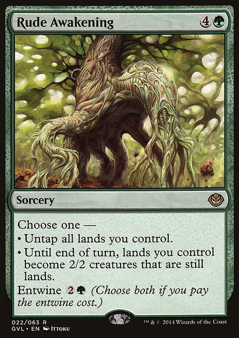 Rude Awakening, Duel Decks Anthology: Garruk vs. Liliana #22, Magic: The Gathering card