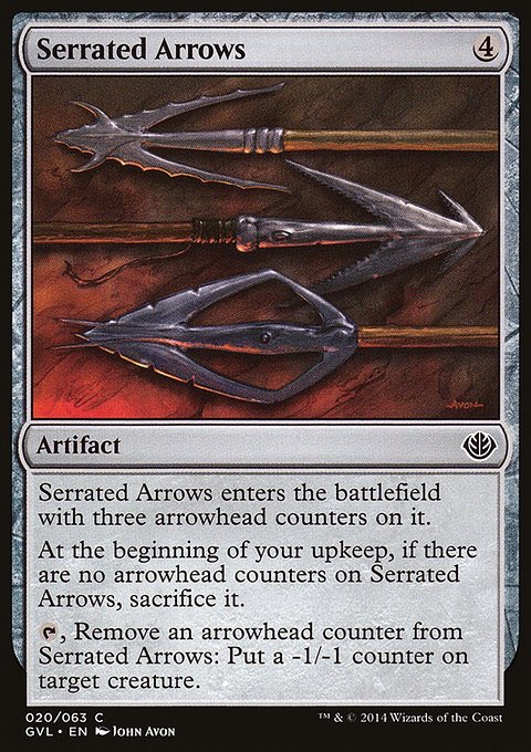 Serrated Arrows, Duel Decks Anthology: Garruk vs. Liliana #20, Magic: The Gathering card