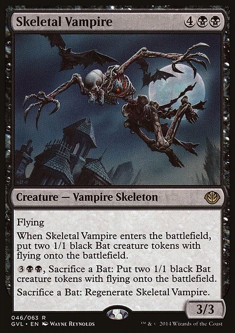 Skeletal Vampire, Duel Decks Anthology: Garruk vs. Liliana #46, Magic: The Gathering card