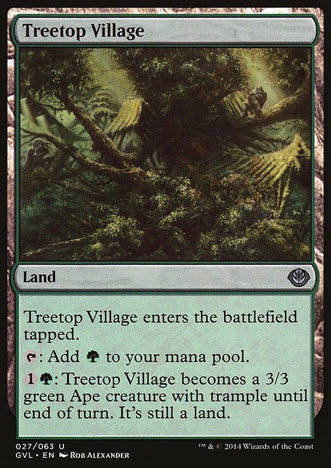 Treetop Village, Duel Decks Anthology: Garruk vs. Liliana #27, Magic: The Gathering card