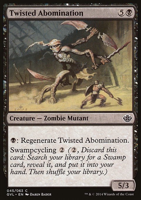 Twisted Abomination, Duel Decks Anthology: Garruk vs. Liliana #45, Magic: The Gathering card