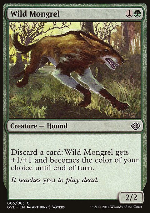 Wild Mongrel, Duel Decks Anthology: Garruk vs. Liliana #5, Magic: The Gathering card