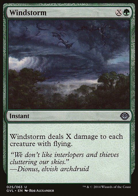 Windstorm, Duel Decks Anthology: Garruk vs. Liliana #25, Magic: The Gathering card