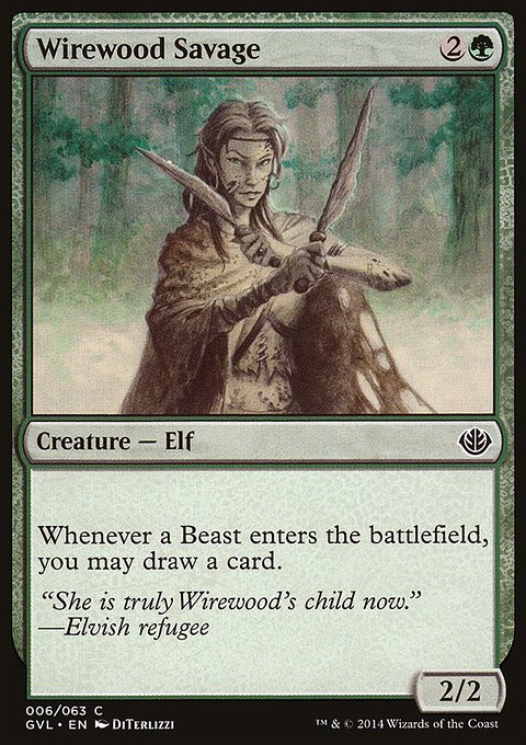Wirewood Savage, Duel Decks Anthology: Garruk vs. Liliana #6, Magic: The Gathering card