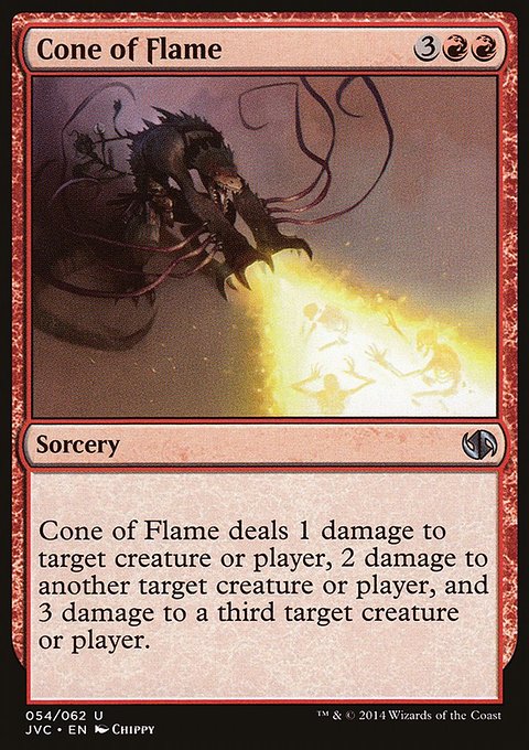 Cone of Flame, Duel Decks Anthology: Jace vs. Chandra #54, Magic: The Gathering card