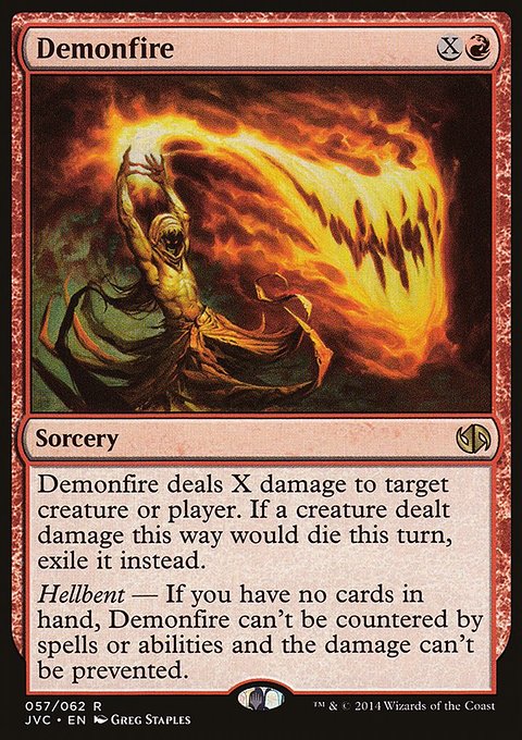Demonfire, Duel Decks Anthology: Jace vs. Chandra #57, Magic: The Gathering card