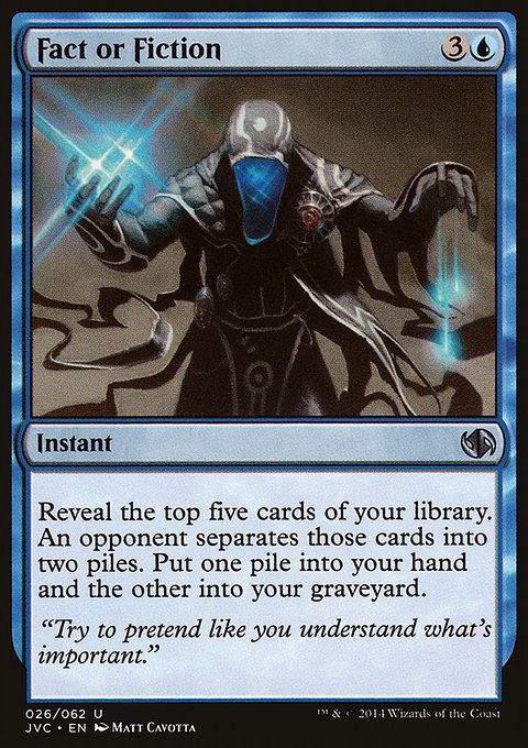 Fact or Fiction, Duel Decks Anthology: Jace vs. Chandra #26, Magic: The Gathering card