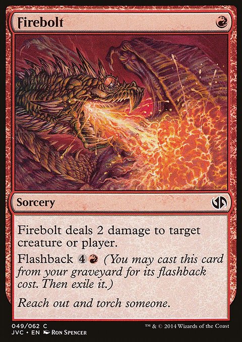 Firebolt, Duel Decks Anthology: Jace vs. Chandra #49, Magic: The Gathering card