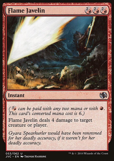 Flame Javelin, Duel Decks Anthology: Jace vs. Chandra #53, Magic: The Gathering card