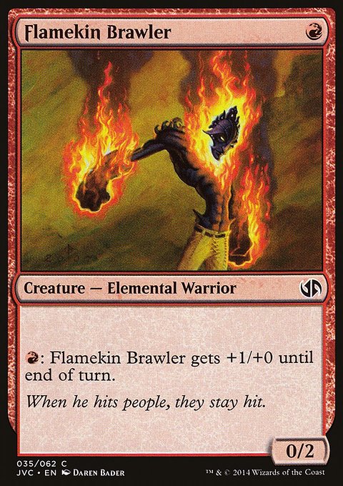 Flamekin Brawler, Duel Decks Anthology: Jace vs. Chandra #35, Magic: The Gathering card