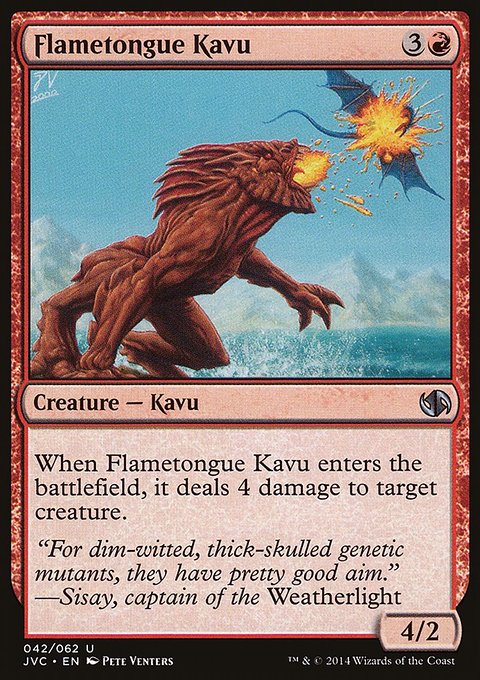 Flametongue Kavu, Duel Decks Anthology: Jace vs. Chandra #42, Magic: The Gathering card