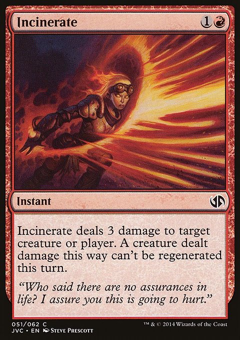 Incinerate, Duel Decks Anthology: Jace vs. Chandra #51, Magic: The Gathering card