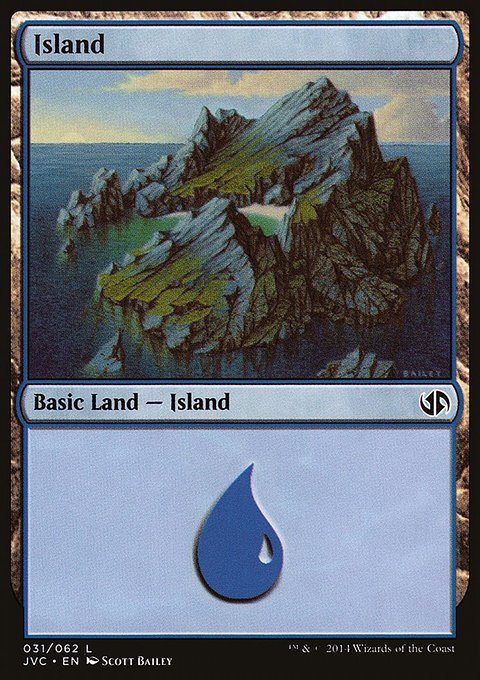 Island, Duel Decks Anthology: Jace vs. Chandra #31, Magic: The Gathering card