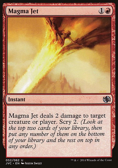 Magma Jet, Duel Decks Anthology: Jace vs. Chandra #52, Magic: The Gathering card